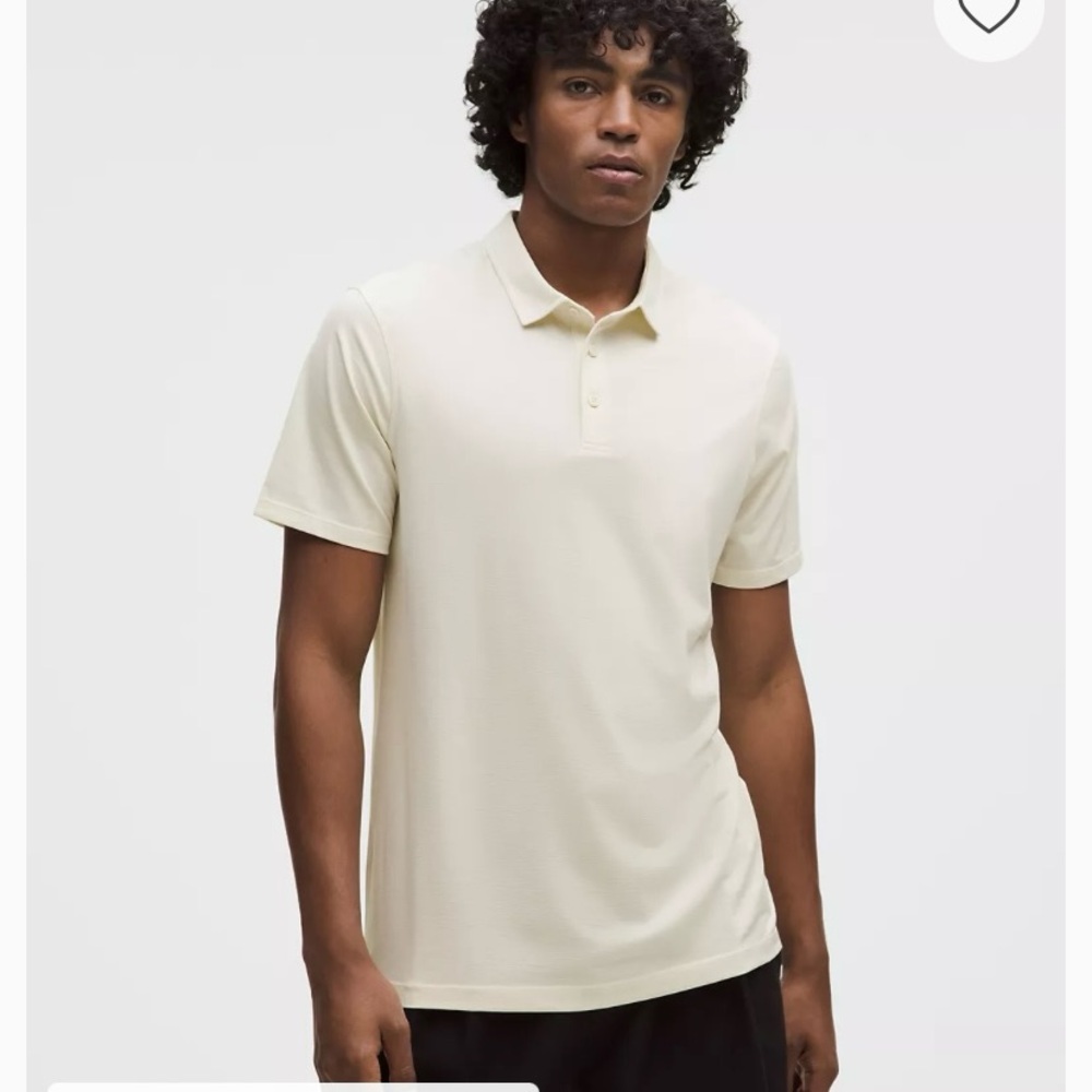 lululemon athletica Men's Cream Polo Shirt